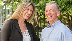 Dr. Andrea Abbott and cancer patient, Steven Fee